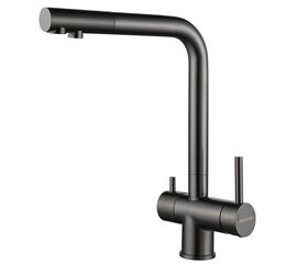 смеситель для кухни paulmark skalen sk213020-gm, вороненая сталь в Астане фото № 1