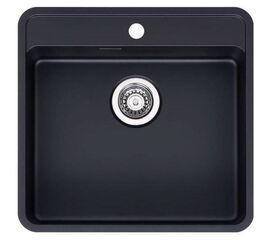 Кухонная мойка reginox ohio r32695 50x40 tapwing, jet black в Астане фото № 1