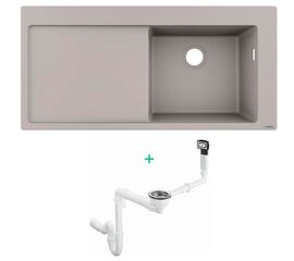 Кухонная мойка hansgrohe s514-f450 43314380 искусственный камень в Астане фото № 1