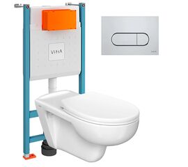 унитаз с инсталляцией 5в1 vitra conforma 5810b003-6234 мгн, v-fix core 800-1873, root round 740-2280 в Астане фото № 1