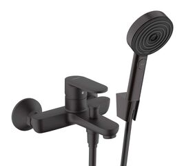 смеситель для ванны hansgrohe vernis blend 71440670 с лейкой pulsify select s 24303670 в Астане фото № 1