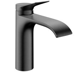 смеситель для раковины hansgrohe vivenis 75023340 coolstart с донным клапаном, черный матовый хром в Астане фото № 1