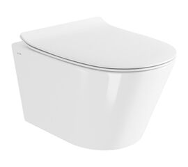 унитаз подвесной vitra m50 8302b003-6404, безободковый, торнадо, vortexflush, сиденье с микролифтом в Астане фото № 1