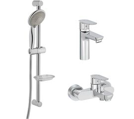 Набор смесителей для ванны 3в1 vitra flow soft a42301exp,  латунь, хром в Астане фото № 1