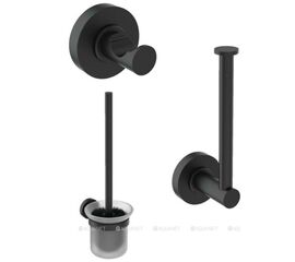 Набор аксессуаров для ванной ideal standard iom a9246xg черный матовый в Астане фото № 1
