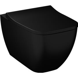 унитаз подвесной vitra shift 7742b083-0075 черный, тонкое сиденье с микролифтом в Астане фото № 1