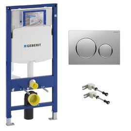 Инсталляция geberit duofix 111.300.00.5 с клавишей sigma 20 115.882.jq.1 в Астане фото № 1