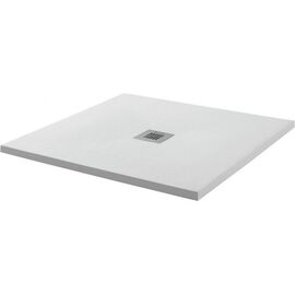 Ats-90x90u-w hidronatur pleasure поддон литьевой 900х900х30мм слив крышка белый камень (242247) в Астане фото № 1