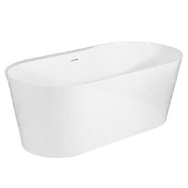 Ванна каменная roca raina 159 х 79 см 248466000, литой мрамор stonex, овальная, белая в Астане фото № 1