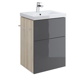 тумба с раковиной сersanit smart p-su-sma-co50/gr 50см серая в Астане фото № 1
