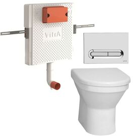 Комплект vitra s50: унитаз 5323b003-0075 с инсталляцией и кнопкой 740-0780 в Астане фото № 1