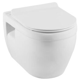 унитаз подвесной aquanet glide cl-11042 rimlees. тонкая крышка с микролифтом. в Астане фото № 1