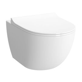 унитаз подвесной vitra 4448b003-0075 sento. тонкая крышка с микролифтом (комплект) в Астане фото № 1