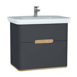 Мебель для ванны vitra sento 80см(тумба с раковиной) 60836, цвет антрацит в Астане фото № 1