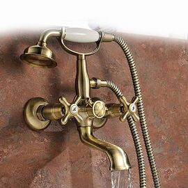 Lm2812b vintage смеситель для ванны с коротким изливом, бронза в Астане фото № 1