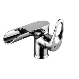 смеситель для умывальника монолитный, каскадный, хром омега lm3146c le mark в Астане фото № 1