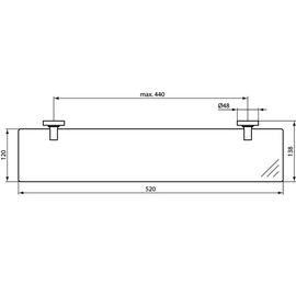 Полочка стеклянная ideal standard a9125аа в Астане фото № 1
