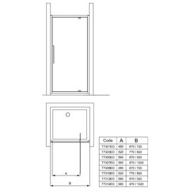 Дверь для душа ideal standard kubo t7305eo ширина 90см в Астане фото № 1