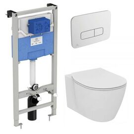 Комплект ideal standard connect: унитаз e047901 c инсталляцией r020467 и кнопкой oleas m3 r0123jg в Астане фото № 1