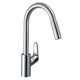 смеситель для кухни hansgrohe focus 31815000 c выдвижным душем в Астане фото № 1