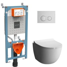 Готовое решение vitra sento 9830b003-7207 безободковый с тонкой крышкой микролифт в Астане фото № 1