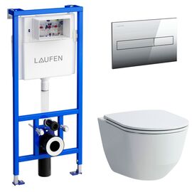 Комплект 4 в 1  laufen pro new 8669570000001 клавиша lis aw1 хром) в Астане фото № 1