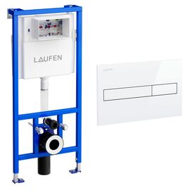 Инсталляция для унитаза laufen lis h8946650000001 c белой клавишей в Астане фото № 1