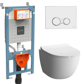 унитаз с инсталляцией 4в1 vitra sento 7748b003-0075 v12 740-0480 slim lift в Астане фото № 1