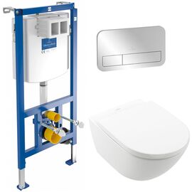 унитаз с инсталляцией 4в1 villeroy&boch subway 3.0 4670ts01 92242700 92249061 в Астане фото № 1