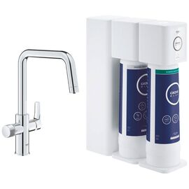 смеситель для кухни grohe blue pure eurosmart 3058700, c фильтром и технологией обратный осмос, хром в Астане фото № 1