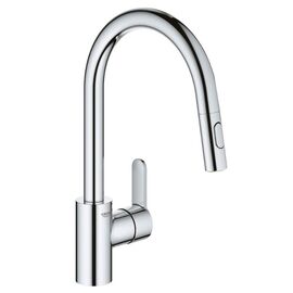 смеситель для кухни grohe eurostyle cosmopolitan 31482003 с выдвижным изливом, хром в Астане фото № 1