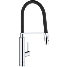 смеситель для кухни grohe concetto 31491000 с профессиональной лейкой, черный/хром в Астане фото № 1
