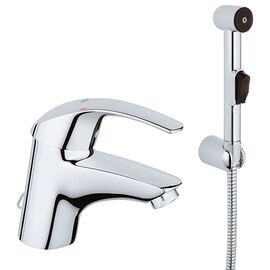 смеситель для раковины grohe eurosmart 33462001 с гигиеническим душем и цепочкой в Астане фото № 1