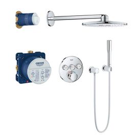 Встраиваемая душевая система grohe rainshower 310 smartactive grohtherm smartcontrol 34705000, хром в Астане фото № 1