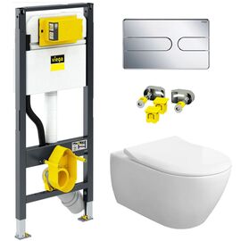 унитаз с инсталляцией 4в1 villeroy&boch subway 2.0 5614r201 792862 в Астане фото № 1