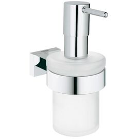 Дозатор жидкого мыла grohe essentials cube 40756001 с держателем, хром в Астане фото № 1