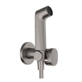 Гигиенический душ hansgrohe 29232340 в комплекте со скрытой частью 29235180, черный хром в Астане фото № 1
