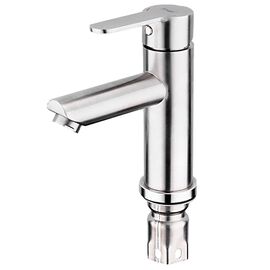 смеситель для раковины frap f10801, однорычажный, сатин в Астане фото № 1