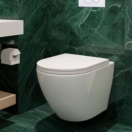 унитаз подвесной hans hs-046tq tornado quiet, белый​ в Астане фото № 1