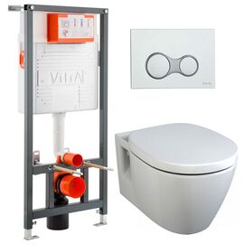 Комплект vitra: унитаз ideal standard e814901 с инсталляцией 700-1873 в Астане фото № 1