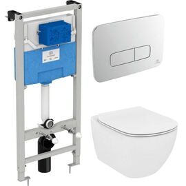Комплект ideal standard tesi: унитаз t007901 aquablade с инсталляцией и кнопкой m3 r0123jg в Астане фото № 1