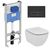 Комплект ideal standard tesi: унитаз t007901 aquablade  с инсталляцией и кнопкой m2 r0121a6 в Астане фото № 1