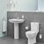 раковина с пьедесталом grohe bau ceramic 39421000 60 см, альпин-белый в Астане фото № 2