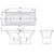 Ванна акриловая villeroy&boch 180x80 avento uba180avn2v-01 в Астане фото № 3