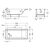 Ванна акриловая roca 170x75 easy zru9302899 в Астане фото № 2