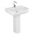 раковина напольная vitra shift 4383b003-0001 65см с пьедесталом в Астане фото № 1