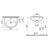 раковина vitra zentrum 5786b003-0001 60cм с пьедесталом (комплект) в Астане фото № 2