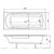 Ванна акриловая aquanet 170x70 extra с каркасом в Астане фото № 4