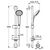 Душевой гарнитур  ideal standard idealrain в9412аа в Астане фото № 2