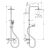 Душевая система hansgrohe vernis shape 26427670 240 черная матовая с термостатом в Астане фото № 4